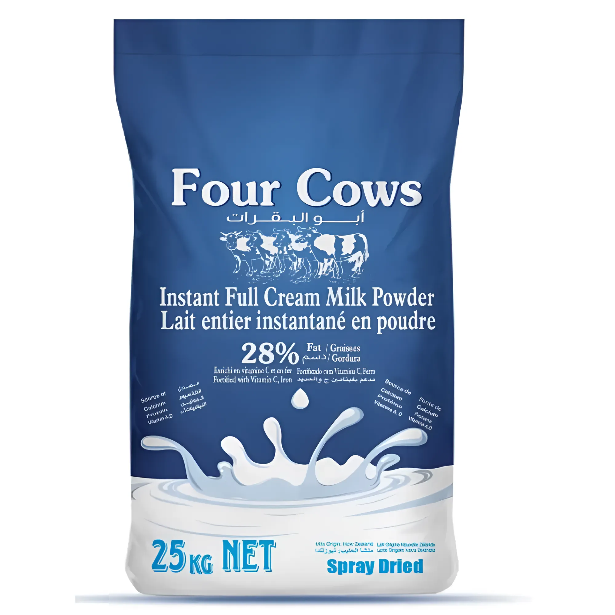 Trofina Four Cows Instant Full Cream Milk Powder 25kg_Bag